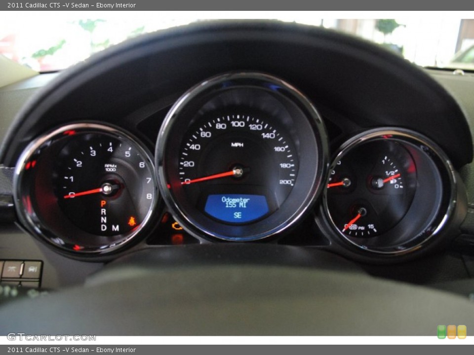 Ebony Interior Gauges for the 2011 Cadillac CTS -V Sedan #62005965