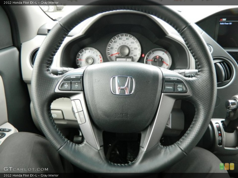 Gray Interior Steering Wheel for the 2012 Honda Pilot EX-L #62009700