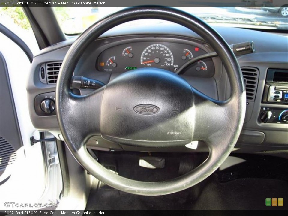 Medium Graphite Interior Steering Wheel for the 2002 Ford F150 XL SuperCab #62011373