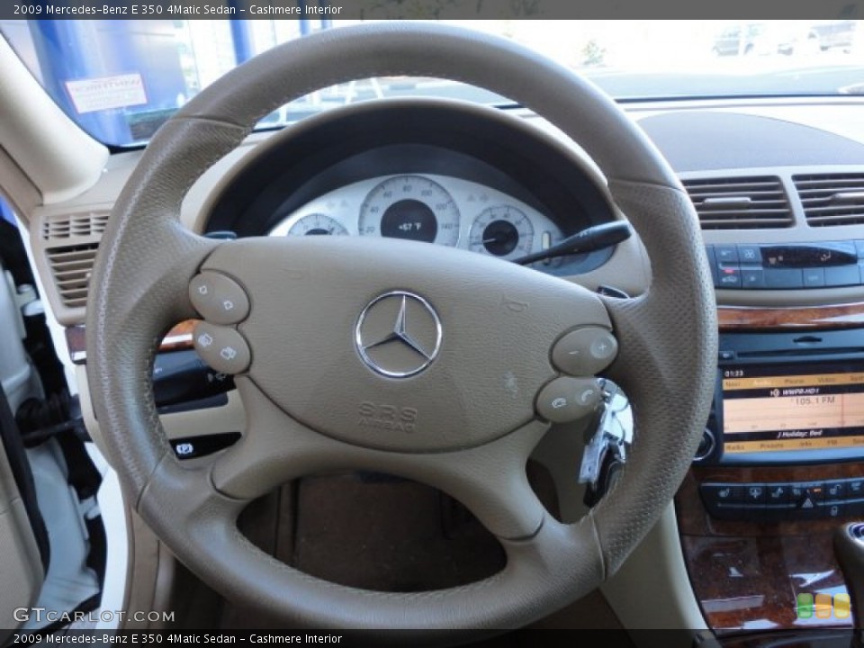 Cashmere Interior Steering Wheel for the 2009 Mercedes-Benz E 350 4Matic Sedan #62012507