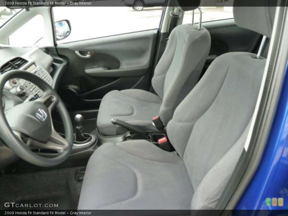 Gray Interior Front Seat for the 2009 Honda Fit  #62012805