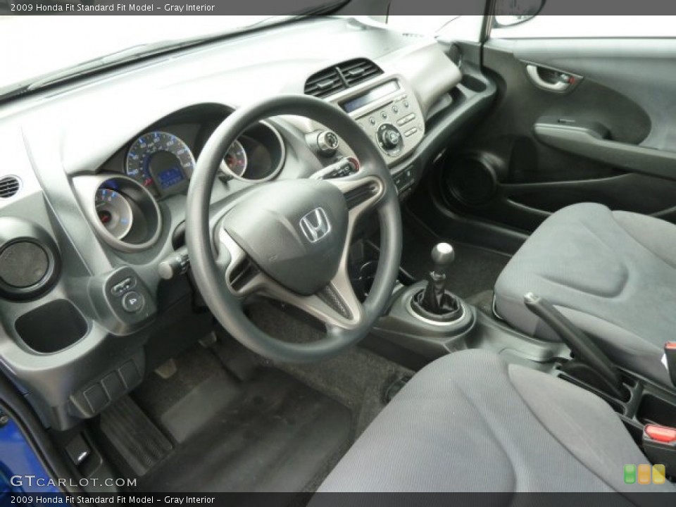 Gray 2009 Honda Fit Interiors