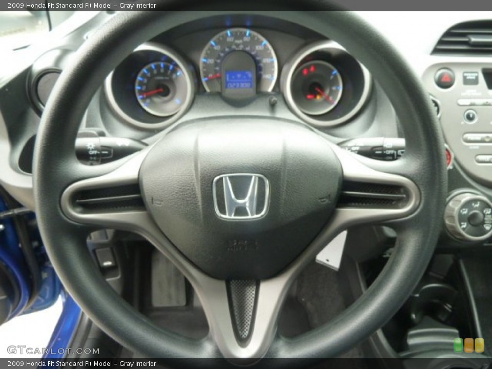 Gray Interior Steering Wheel for the 2009 Honda Fit  #62012865