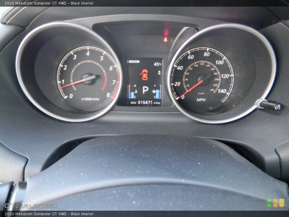 Black Interior Gauges for the 2010 Mitsubishi Outlander GT 4WD #62012949