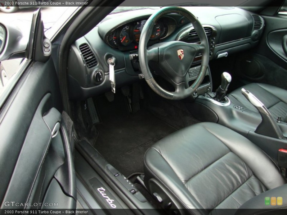 Black Interior Dashboard for the 2003 Porsche 911 Turbo Coupe #62014875