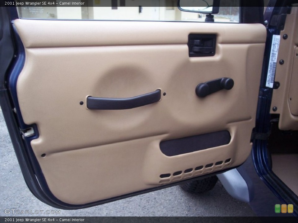 Camel Interior Door Panel for the 2001 Jeep Wrangler SE 4x4 #62015304