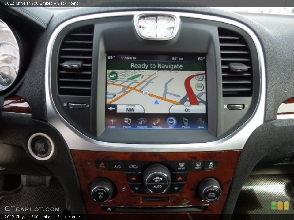 Black Interior Navigation for the 2012 Chrysler 300 Limited #62016552