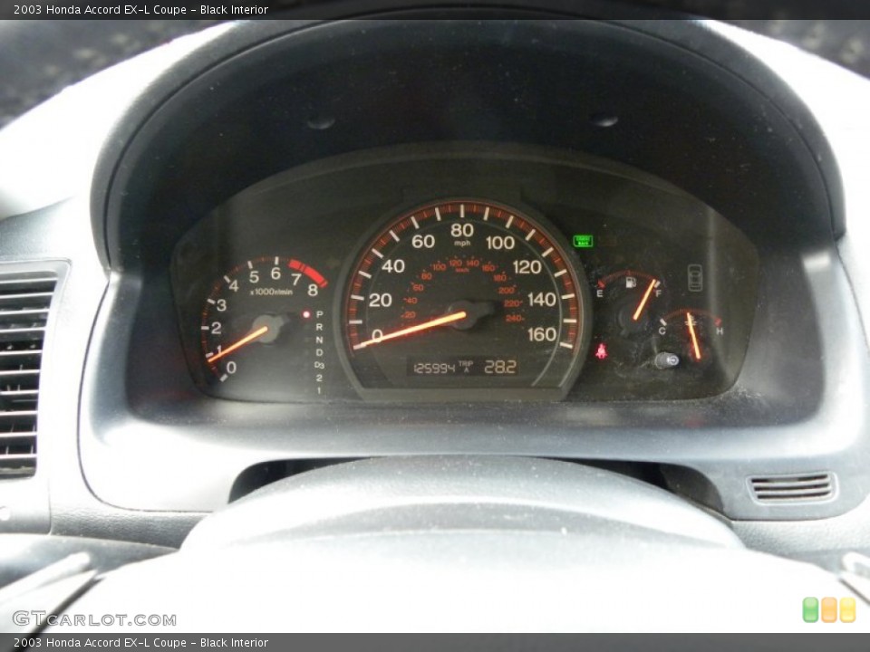 Black Interior Gauges for the 2003 Honda Accord EX-L Coupe #62016654