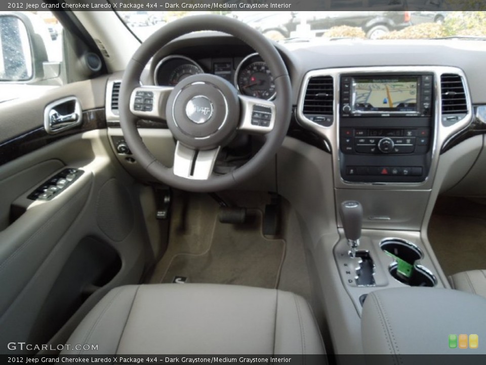 Dark Graystone/Medium Graystone Interior Dashboard for the 2012 Jeep Grand Cherokee Laredo X Package 4x4 #62017346