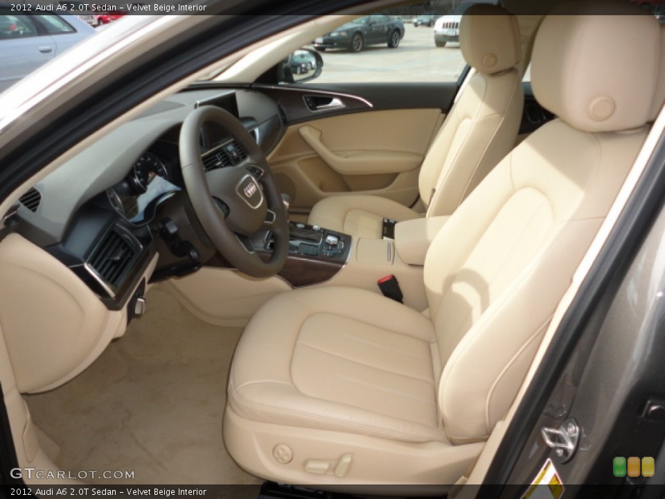 Velvet Beige Interior Front Seat for the 2012 Audi A6 2.0T Sedan #62021784