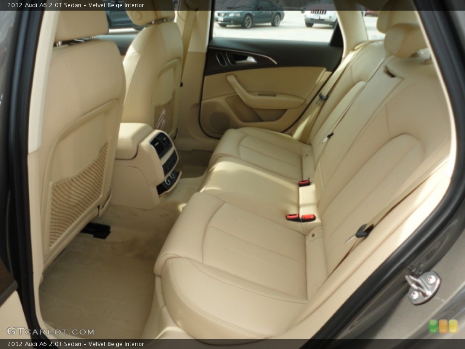 Velvet Beige Interior Rear Seat for the 2012 Audi A6 2.0T Sedan #62021793
