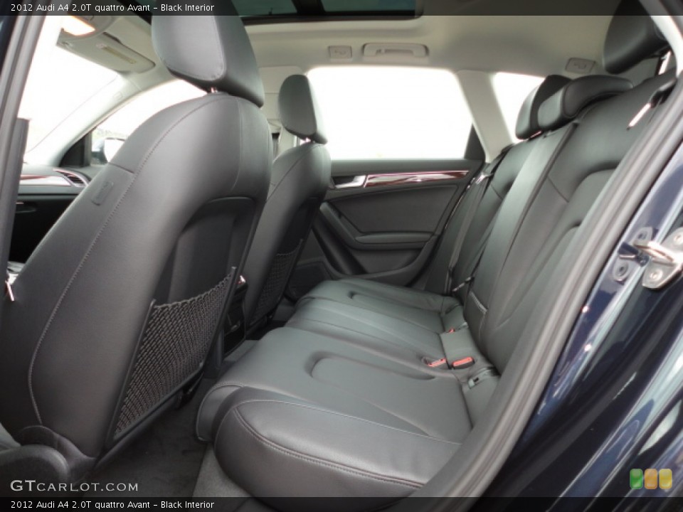 Black Interior Rear Seat for the 2012 Audi A4 2.0T quattro Avant #62022451