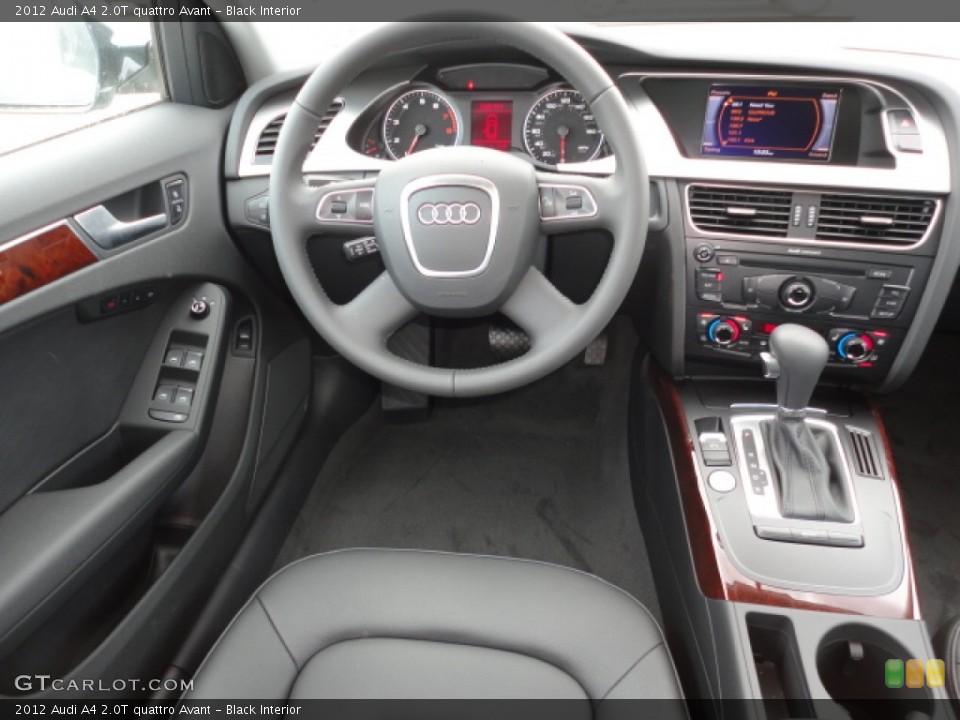 Black Interior Dashboard for the 2012 Audi A4 2.0T quattro Avant #62022459