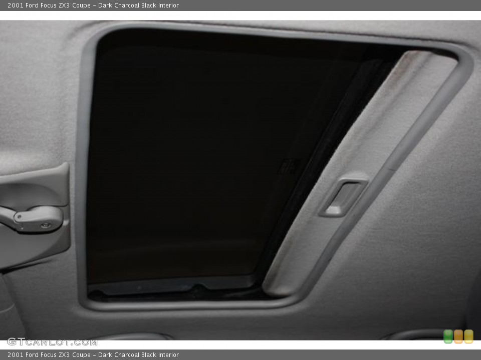 Dark Charcoal Black Interior Sunroof for the 2001 Ford Focus ZX3 Coupe #62026470