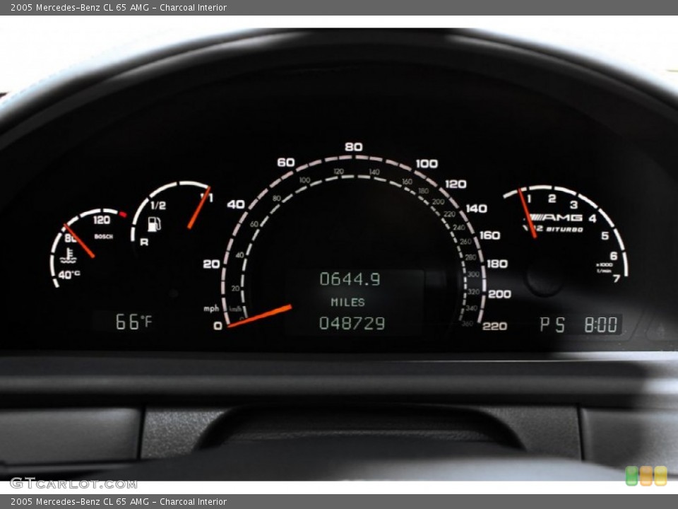 Charcoal Interior Gauges for the 2005 Mercedes-Benz CL 65 AMG #62027905