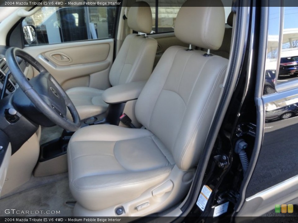 Medium Pebble Beige Interior Front Seat for the 2004 Mazda Tribute ES V6 4WD #62028021