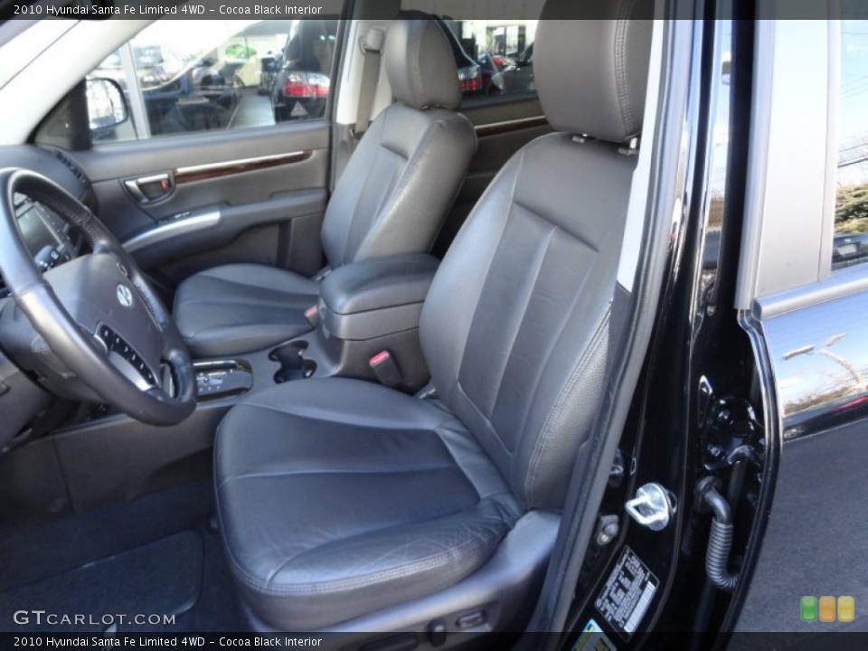 Cocoa Black Interior Photo for the 2010 Hyundai Santa Fe Limited 4WD #62028219