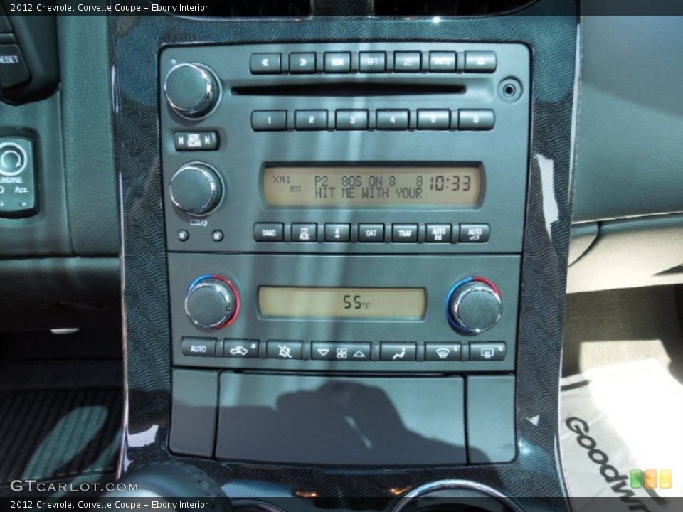 Ebony Interior Controls for the 2012 Chevrolet Corvette Coupe #62029770