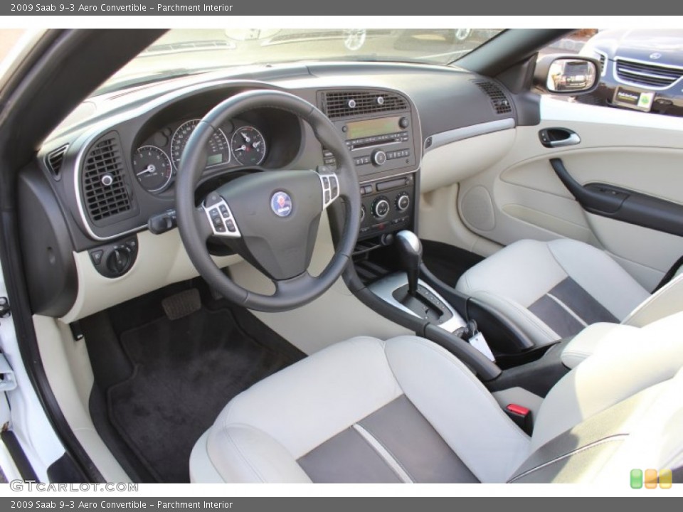 Parchment Interior Photo for the 2009 Saab 9-3 Aero Convertible #62038538