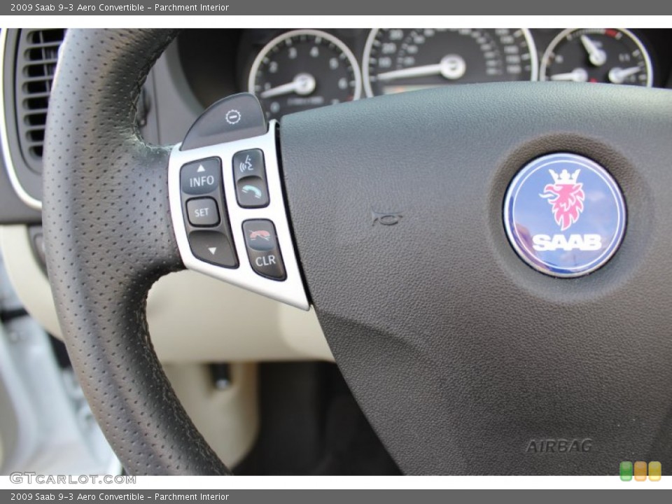 Parchment Interior Controls for the 2009 Saab 9-3 Aero Convertible #62038581