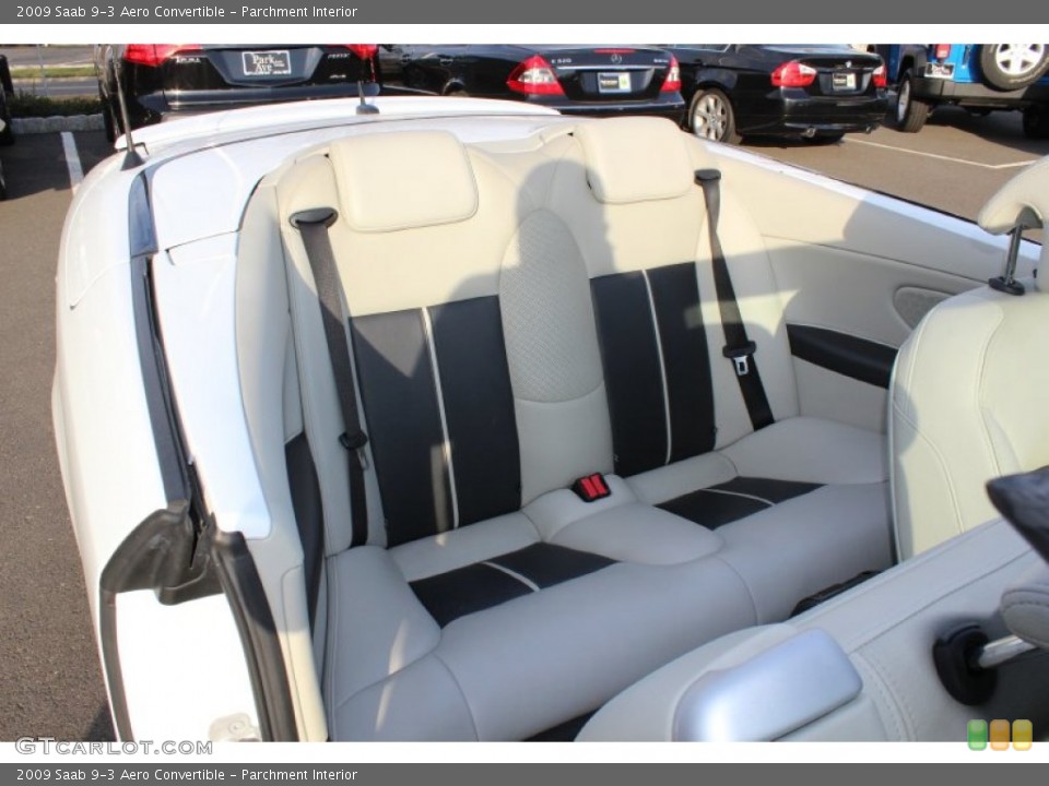 Parchment Interior Rear Seat for the 2009 Saab 9-3 Aero Convertible #62038658