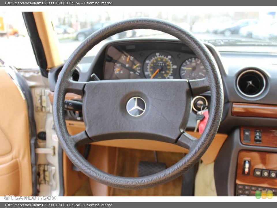 Palomino Interior Steering Wheel for the 1985 Mercedes-Benz E Class 300 CD Coupe #62038856