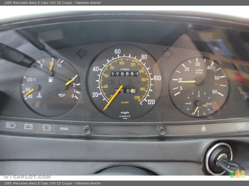 Palomino Interior Gauges for the 1985 Mercedes-Benz E Class 300 CD Coupe #62038865