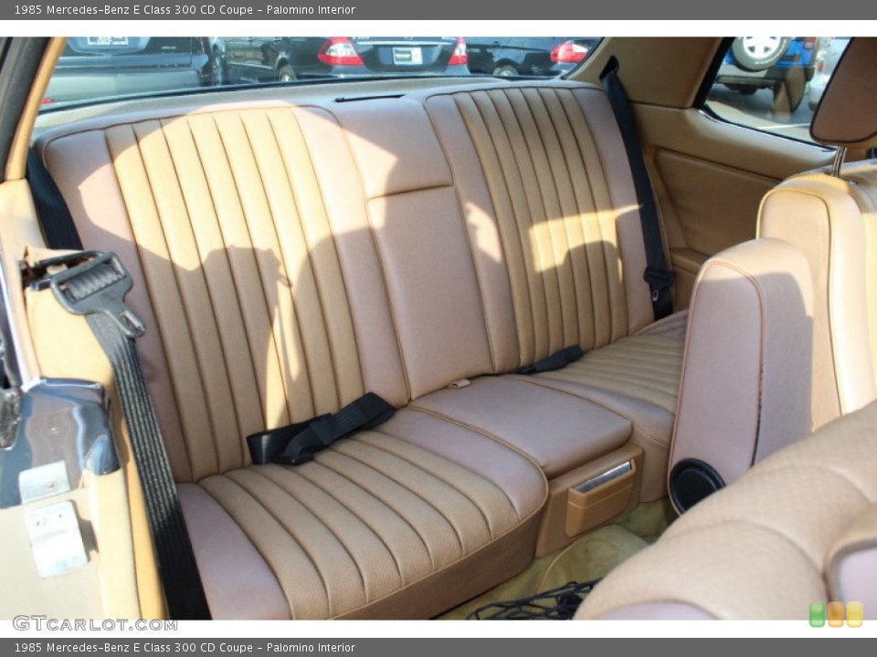 Palomino Interior Rear Seat for the 1985 Mercedes-Benz E Class 300 CD Coupe #62038917