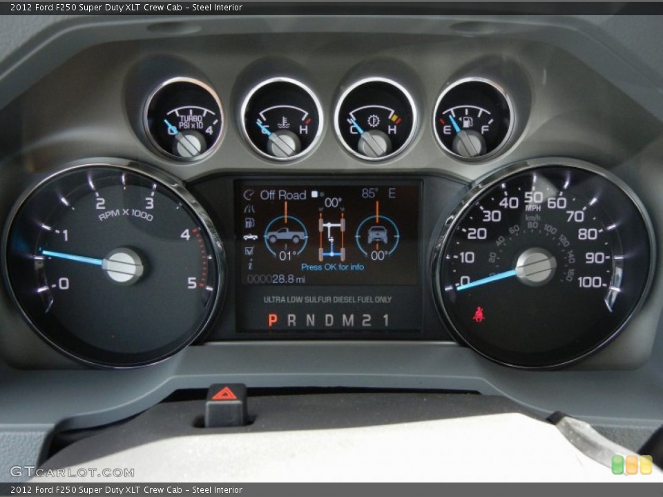 Steel Interior Gauges for the 2012 Ford F250 Super Duty XLT Crew Cab #62039265