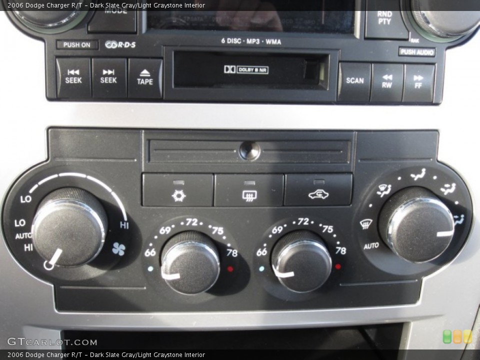 Dark Slate Gray/Light Graystone Interior Controls for the 2006 Dodge Charger R/T #62040678