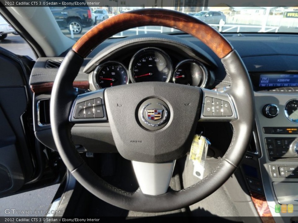 Ebony/Ebony Interior Steering Wheel for the 2012 Cadillac CTS 3.0 Sedan #62041602