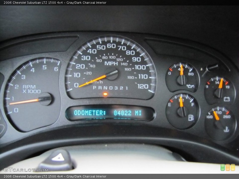 Gray/Dark Charcoal Interior Gauges for the 2006 Chevrolet Suburban LTZ 1500 4x4 #62041743