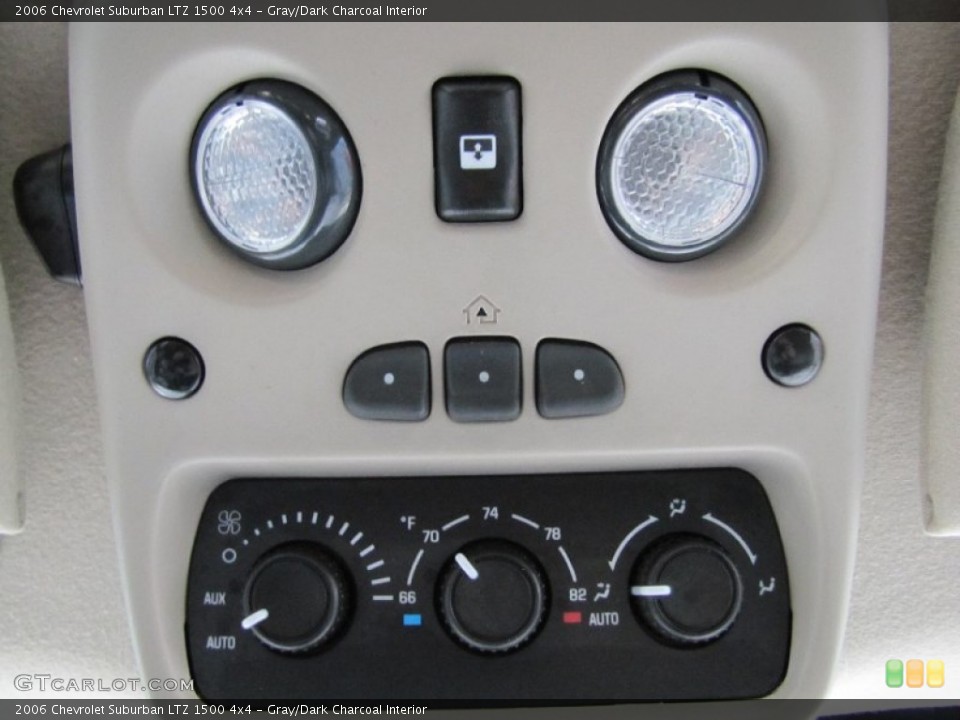 Gray/Dark Charcoal Interior Controls for the 2006 Chevrolet Suburban LTZ 1500 4x4 #62041887