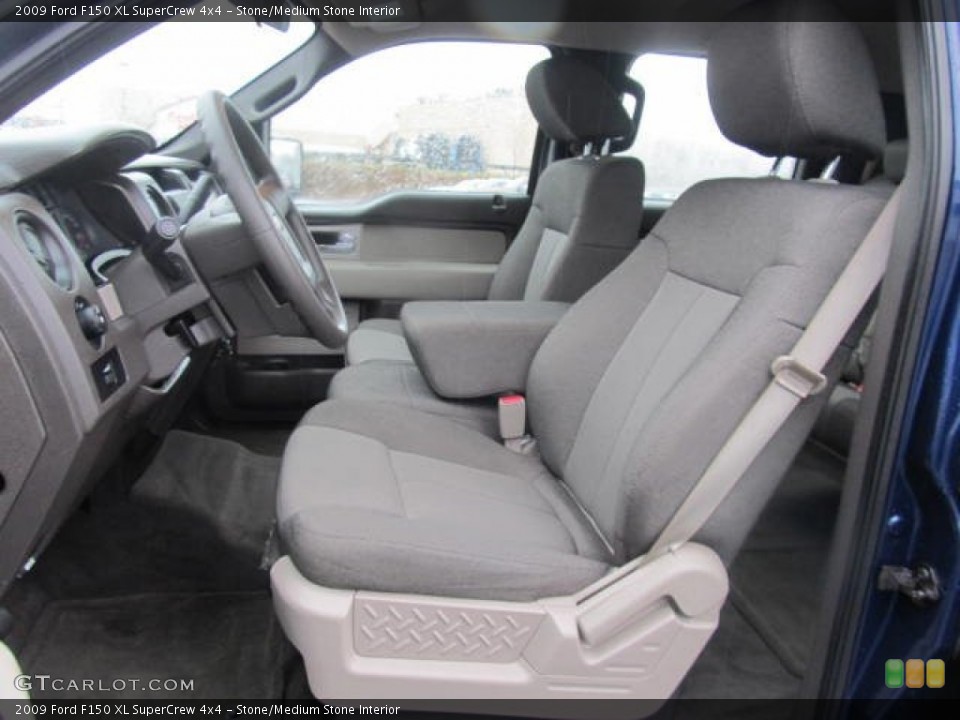 Stone/Medium Stone Interior Photo for the 2009 Ford F150 XL SuperCrew 4x4 #62043087