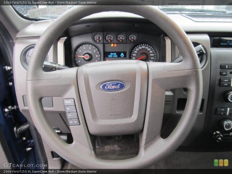 Stone/Medium Stone Interior Steering Wheel for the 2009 Ford F150 XL SuperCrew 4x4 #62043105