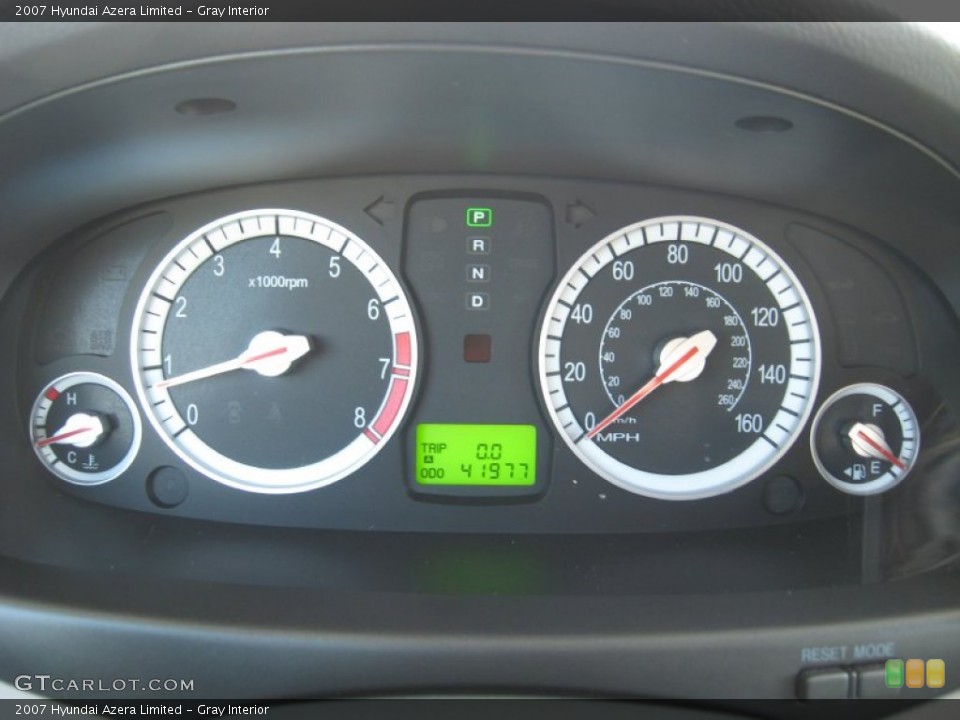 Gray Interior Gauges for the 2007 Hyundai Azera Limited #62048586