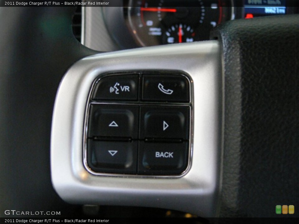 Black/Radar Red Interior Controls for the 2011 Dodge Charger R/T Plus #62049062