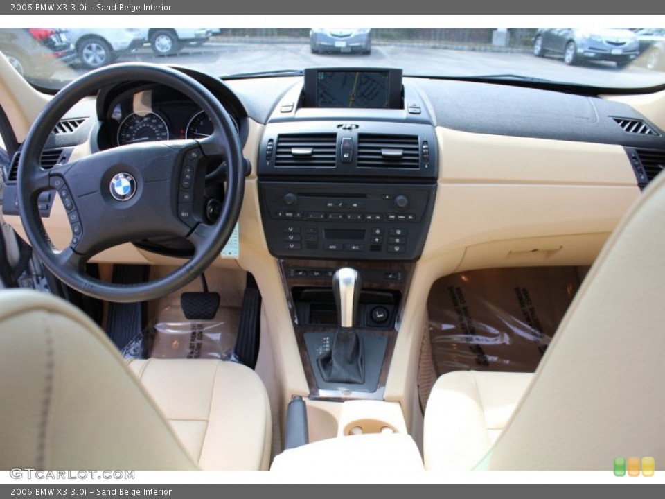 Sand Beige Interior Dashboard for the 2006 BMW X3 3.0i #62050339