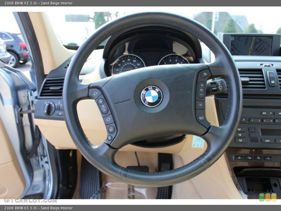 Sand Beige Interior Steering Wheel for the 2006 BMW X3 3.0i #62050350
