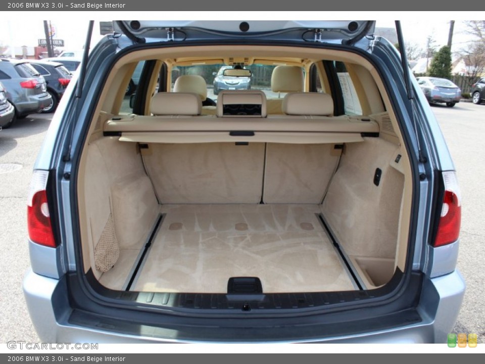 Sand Beige Interior Trunk for the 2006 BMW X3 3.0i #62050418