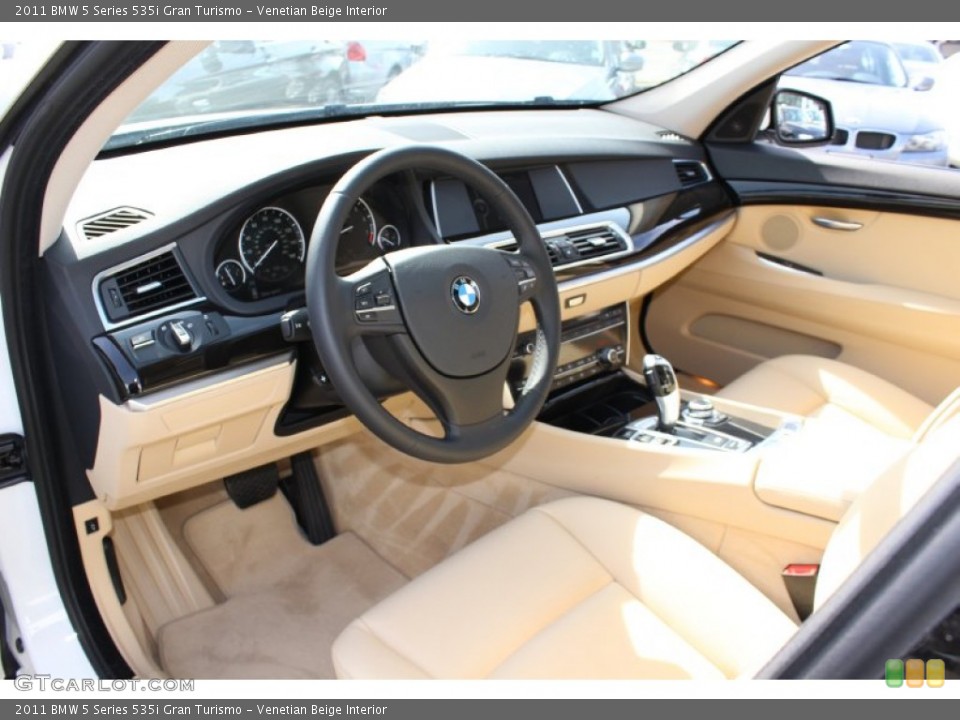 Venetian Beige Interior Prime Interior for the 2011 BMW 5 Series 535i Gran Turismo #62050928