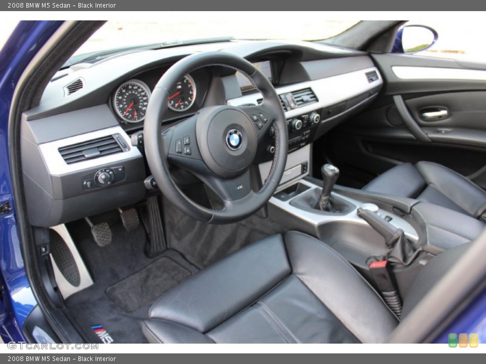 Black Interior Prime Interior for the 2008 BMW M5 Sedan #62053791