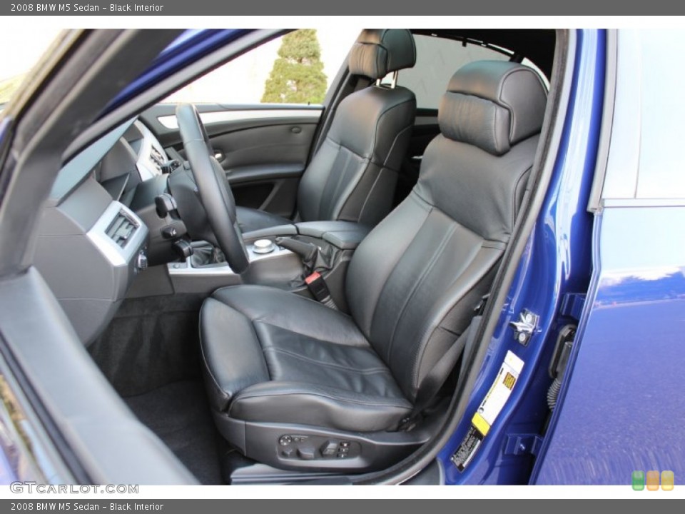 Black Interior Front Seat for the 2008 BMW M5 Sedan #62053809