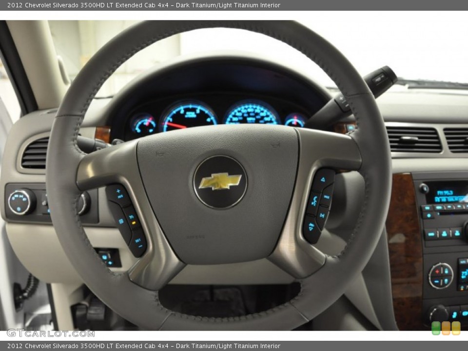 Dark Titanium/Light Titanium Interior Steering Wheel for the 2012 Chevrolet Silverado 3500HD LT Extended Cab 4x4 #62058351