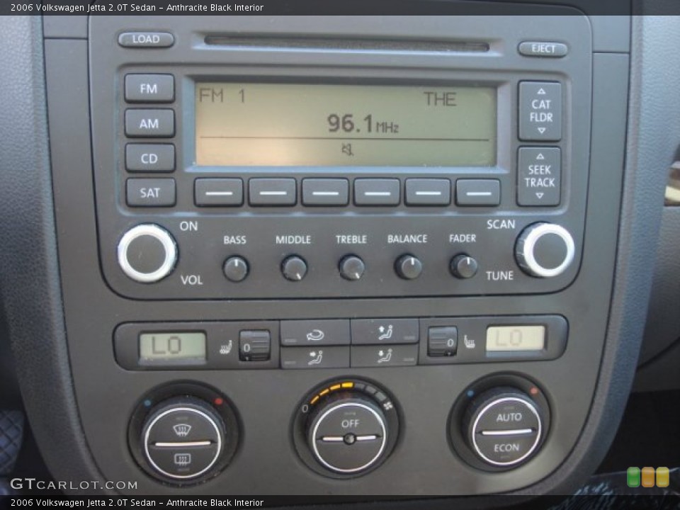 Anthracite Black Interior Controls for the 2006 Volkswagen Jetta 2.0T Sedan #62058786