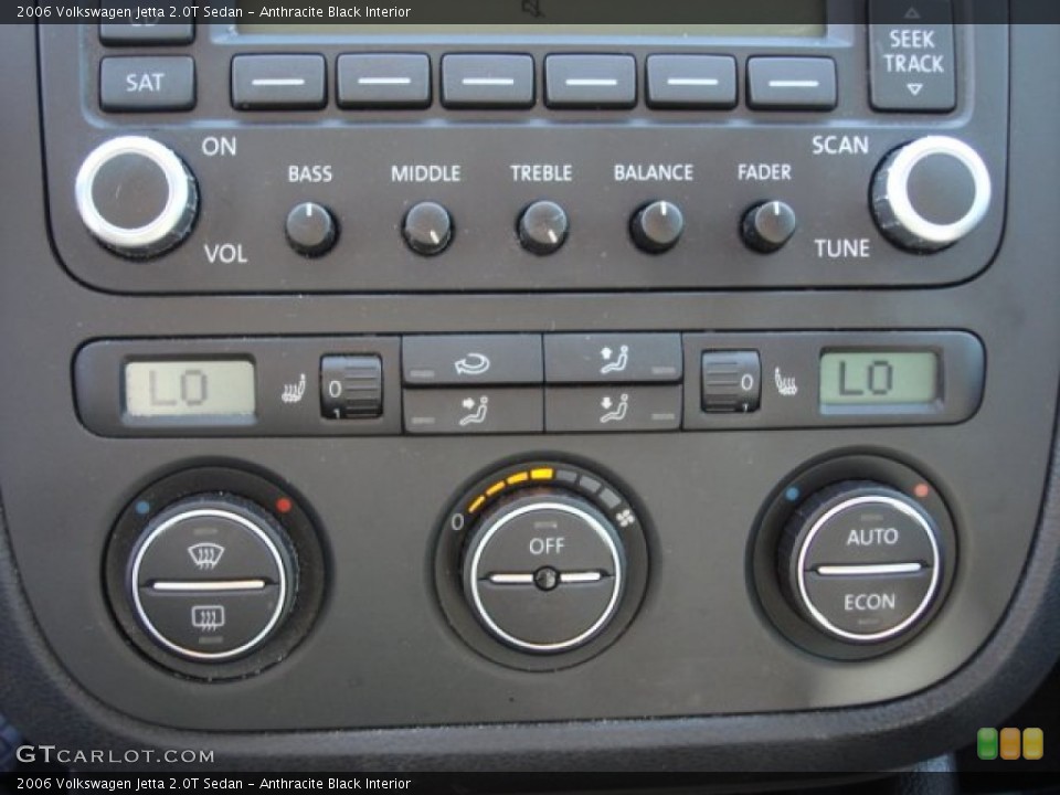Anthracite Black Interior Controls for the 2006 Volkswagen Jetta 2.0T Sedan #62058792