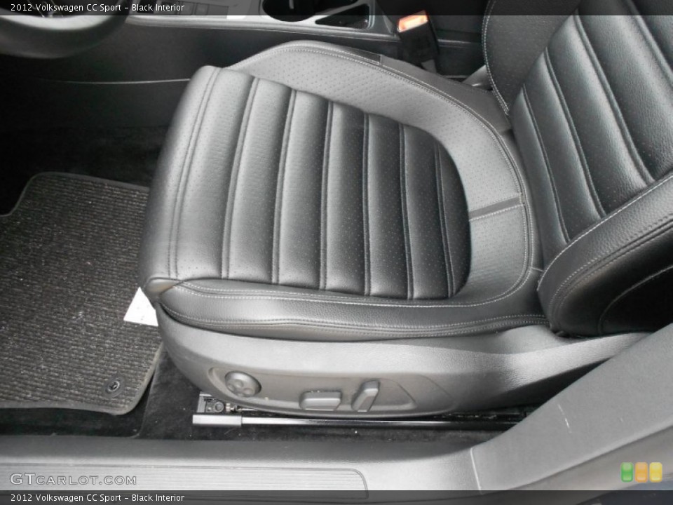 Black Interior Front Seat for the 2012 Volkswagen CC Sport #62060157