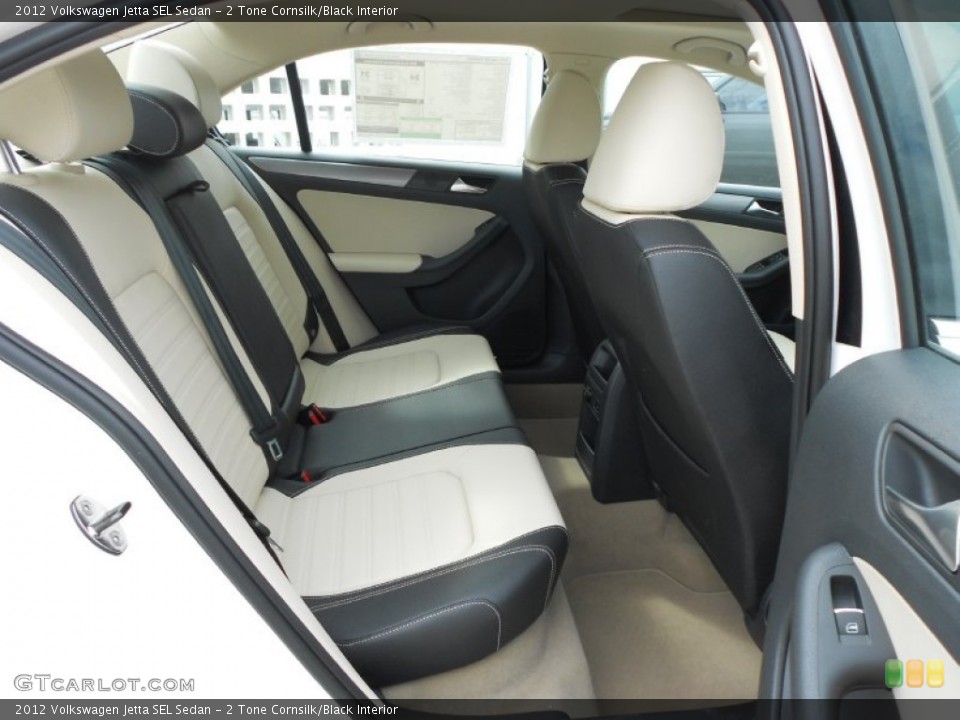 2 Tone Cornsilk/Black Interior Photo for the 2012 Volkswagen Jetta SEL Sedan #62060922