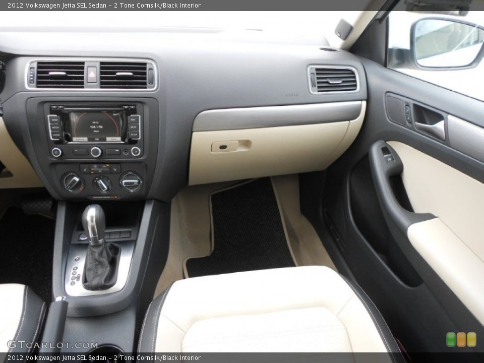 2 Tone Cornsilk/Black Interior Dashboard for the 2012 Volkswagen Jetta SEL Sedan #62060928