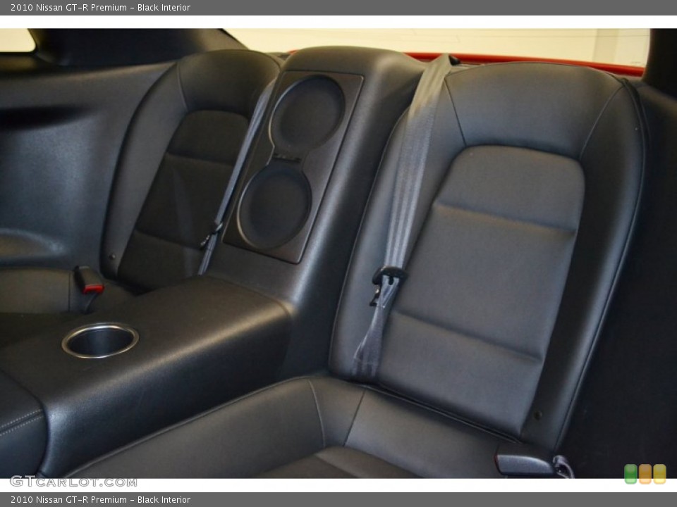 Black Interior Rear Seat for the 2010 Nissan GT-R Premium #62062813